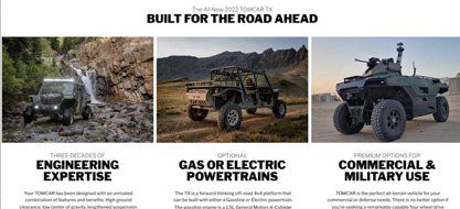 Tomcar TX campaign: built for the road ahead