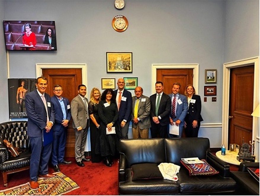 Earl Brown and dealer cohort in a congressional office