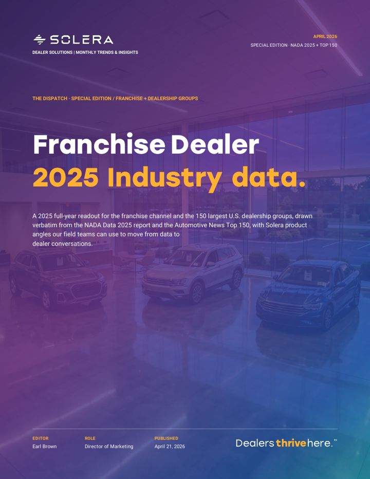Franchise Dealer 2025 Industry Data cover