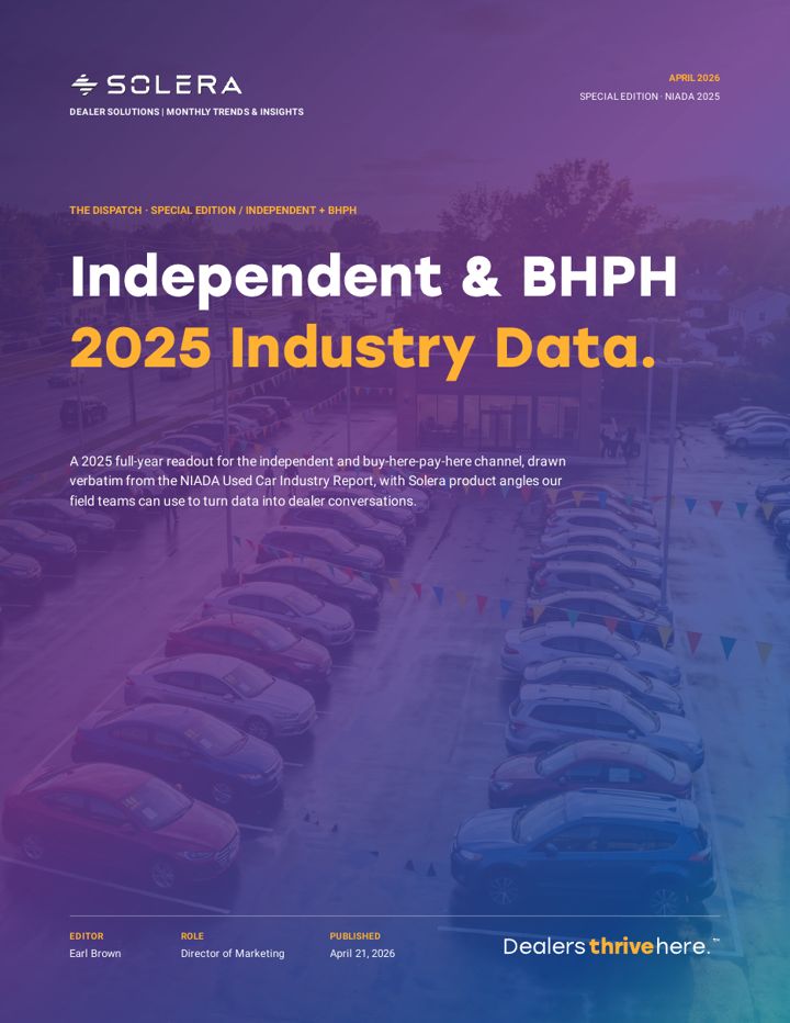 Independent and BHPH 2025 Industry Data cover