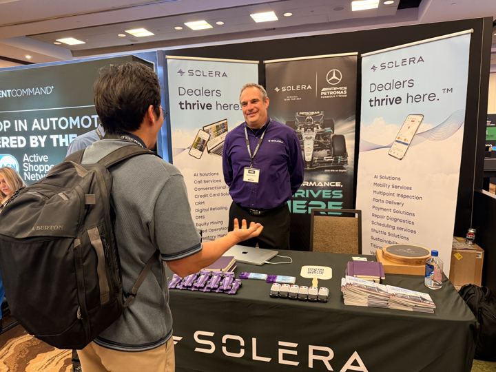 Solera booth · Dealers thrive here